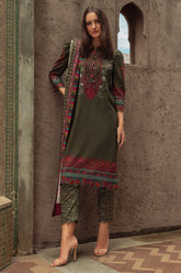3-PC Unstitched Printed Linen Collection CPW5-05